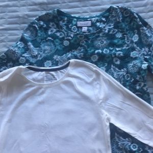 2 Charter Club Long-Sleeved Tops